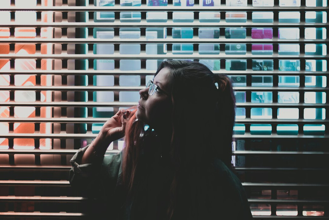 person negotiating on phone